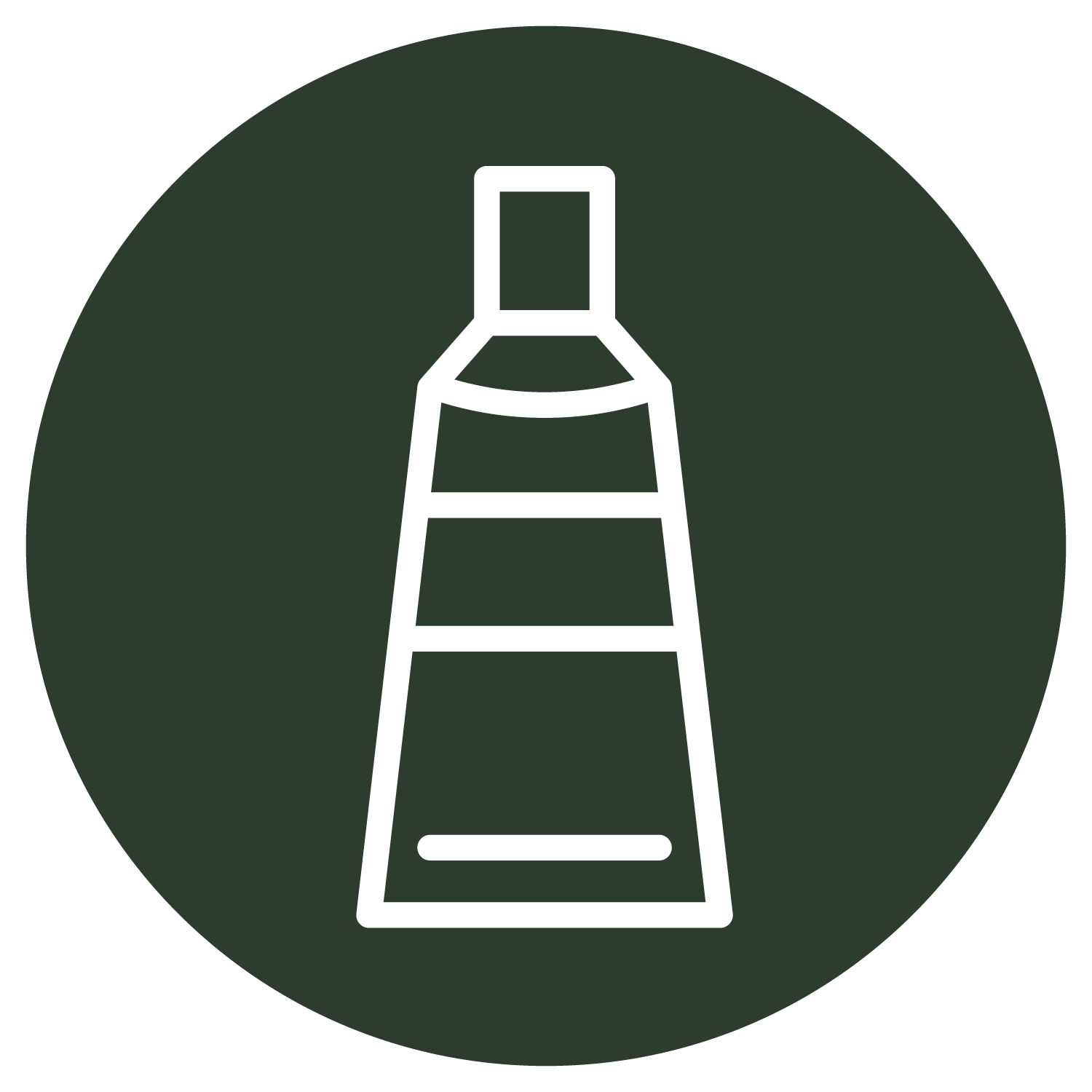 An icon of a tube of toothpaste in a green circle.
