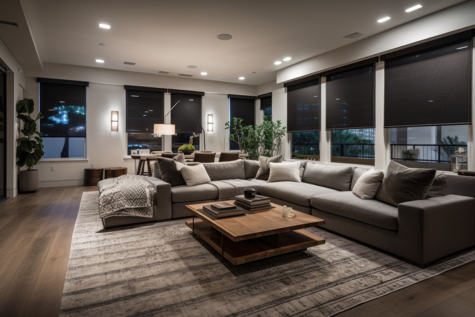 Living Room with lighting