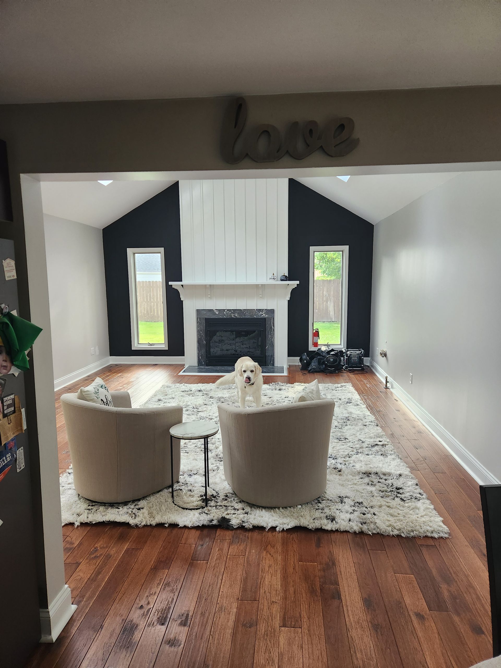 remodeled living room