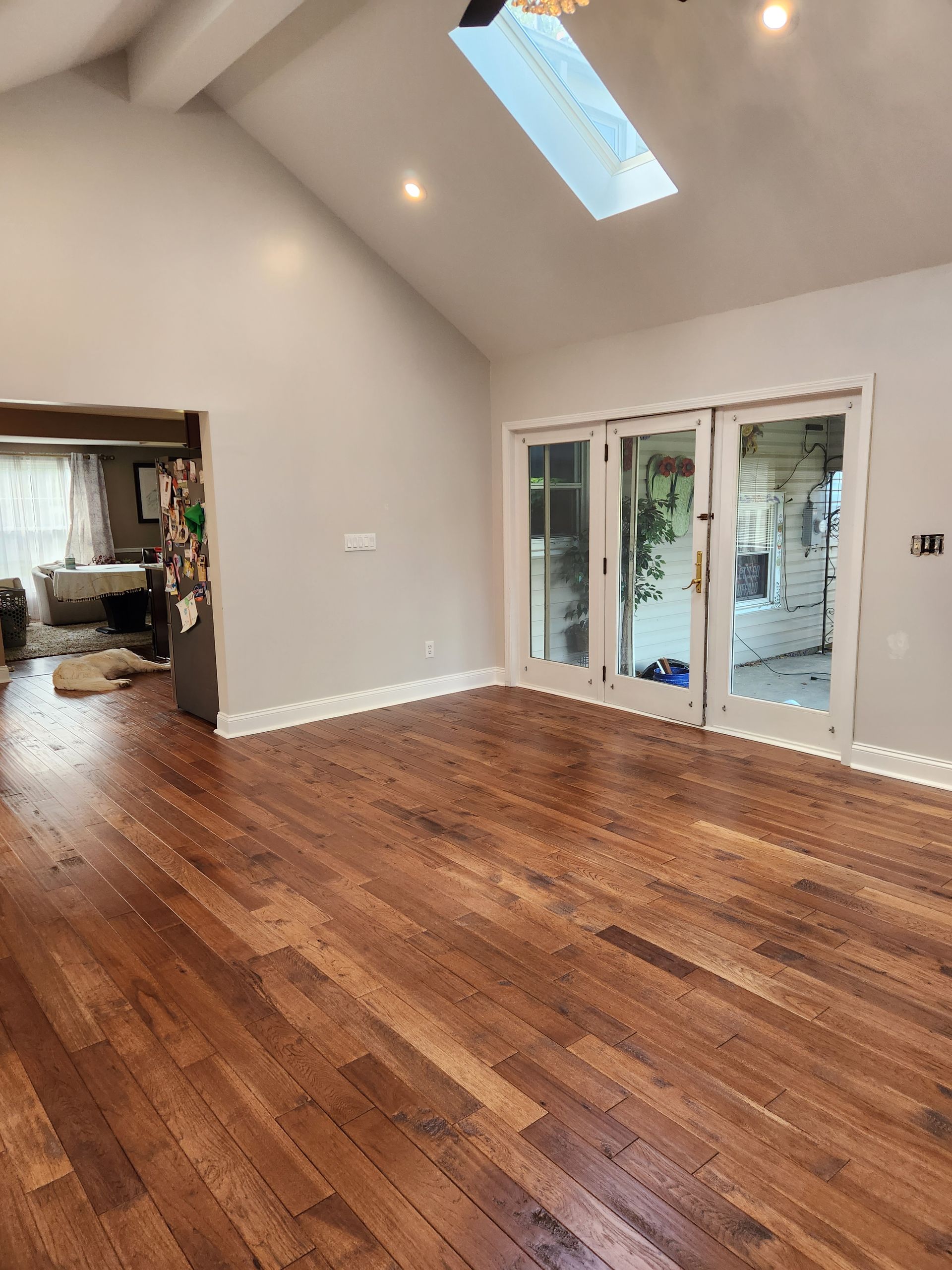 new flooring installation