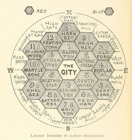 Hexagonal Map of Londond