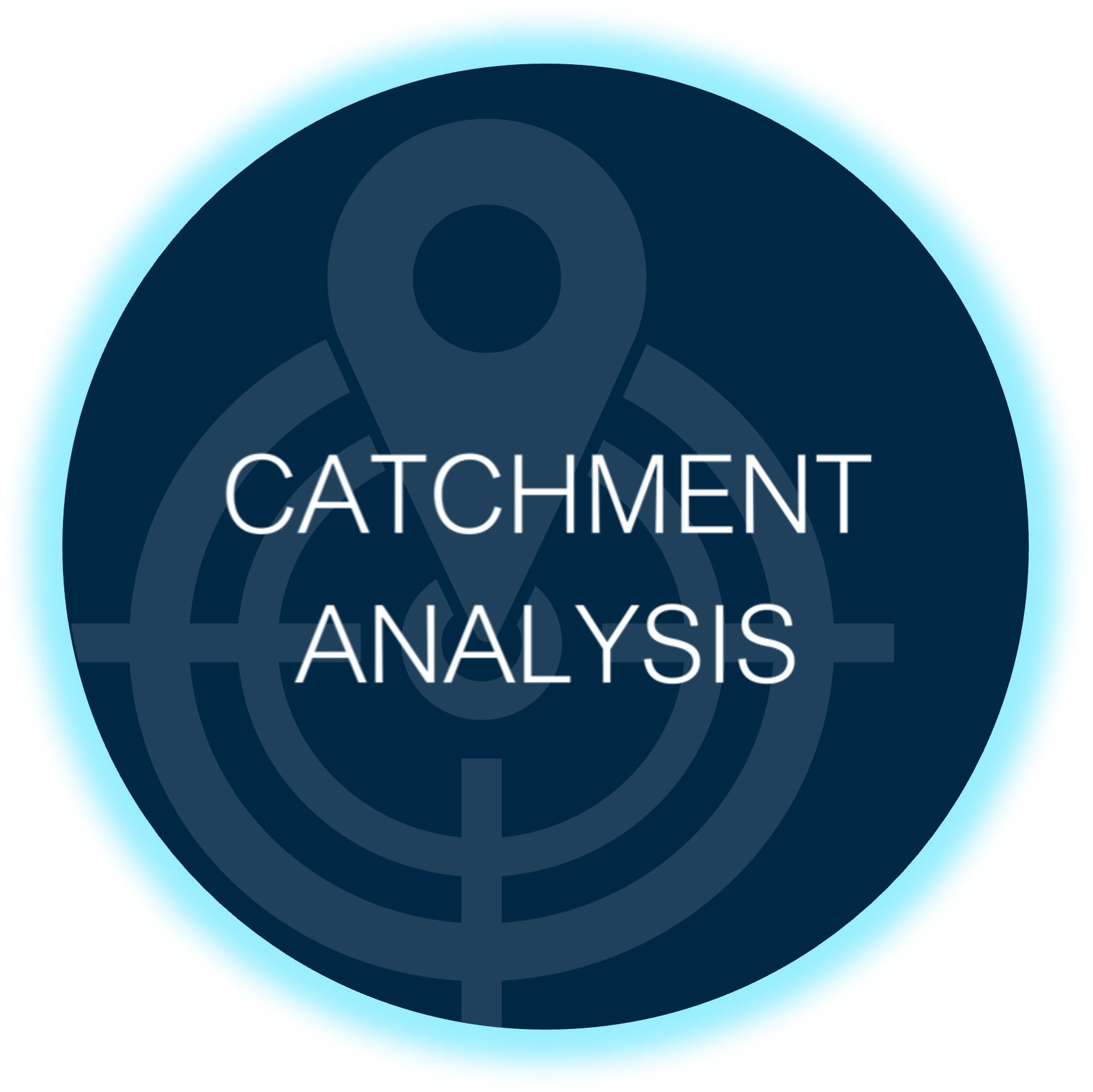 Obtain catchment analysis in GMAP location planning projects, or self-serve in location intelligence software, MVPLUS.