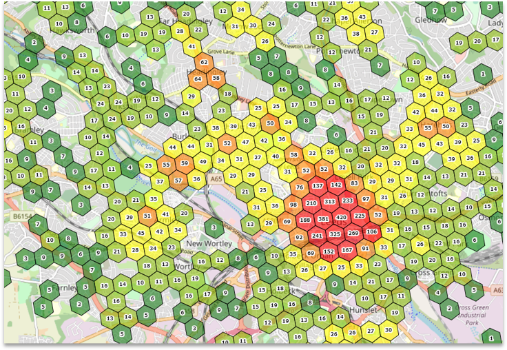 Retail centre data for location planning