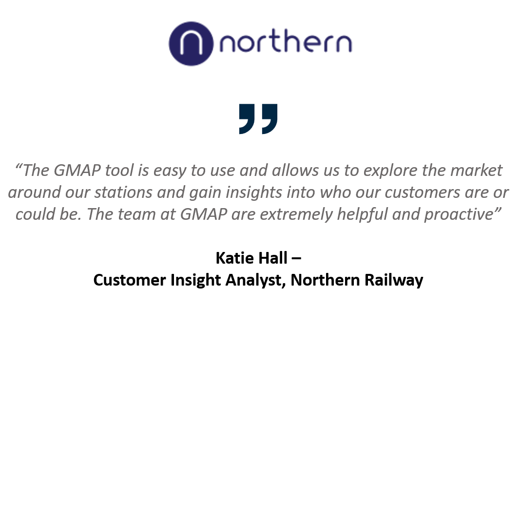 MVPLUS location intelligence enabled transport operator Northern Rail to gain insights on the location landscape surrounding their stations