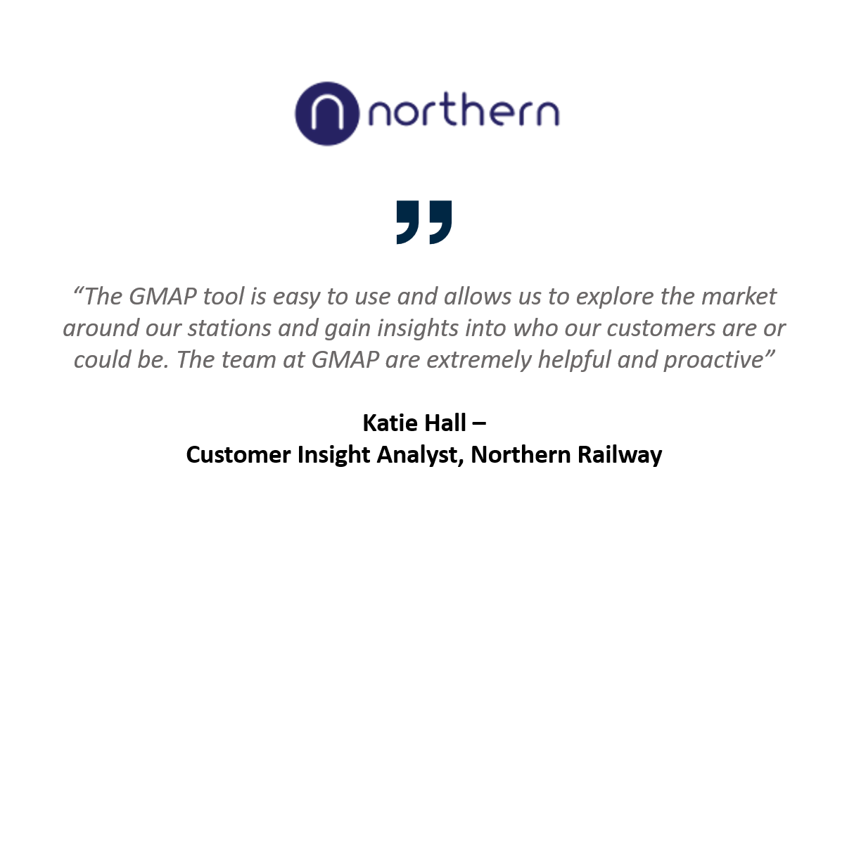 MVPLUS location intelligence enabled transport operator Northern Rail to gain insights on the location landscape surrounding their stations