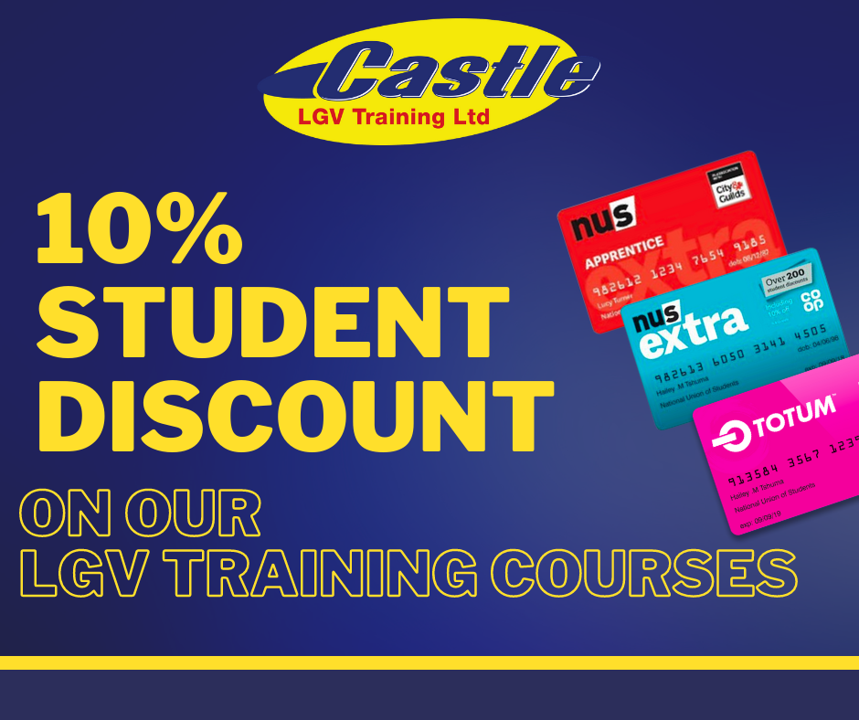10% Student Discount On Our LGV Training Courses