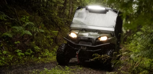 atv in the woods