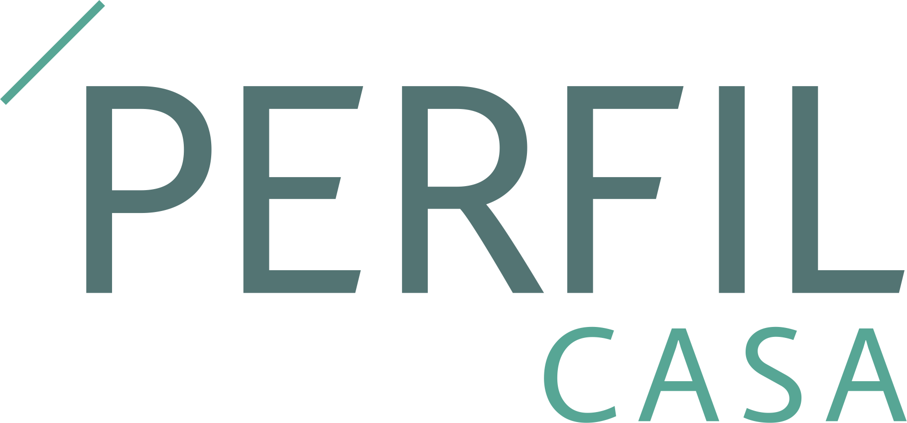 Um logotipo do perfil casa é mostrado em um fundo branco.