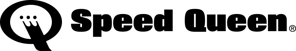 Um logotipo preto e branco para speed queen
