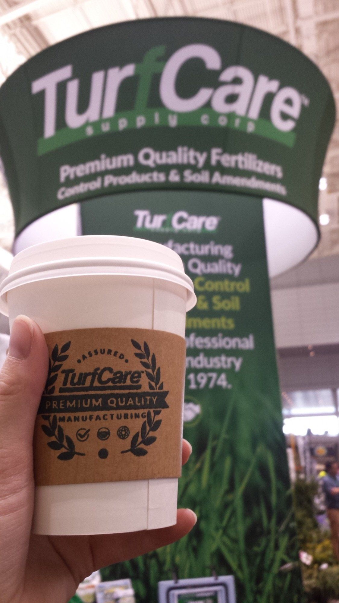 new england grows turfcare coffee cup