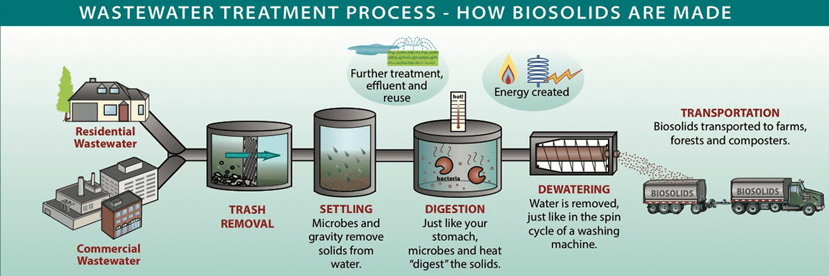 waste-water treatment process how biosolids are made