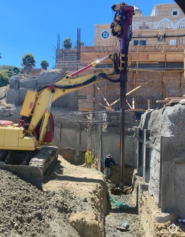 A Construction Site with a Yellow Excavator | Walnut Creek, CA | B&B Excavation