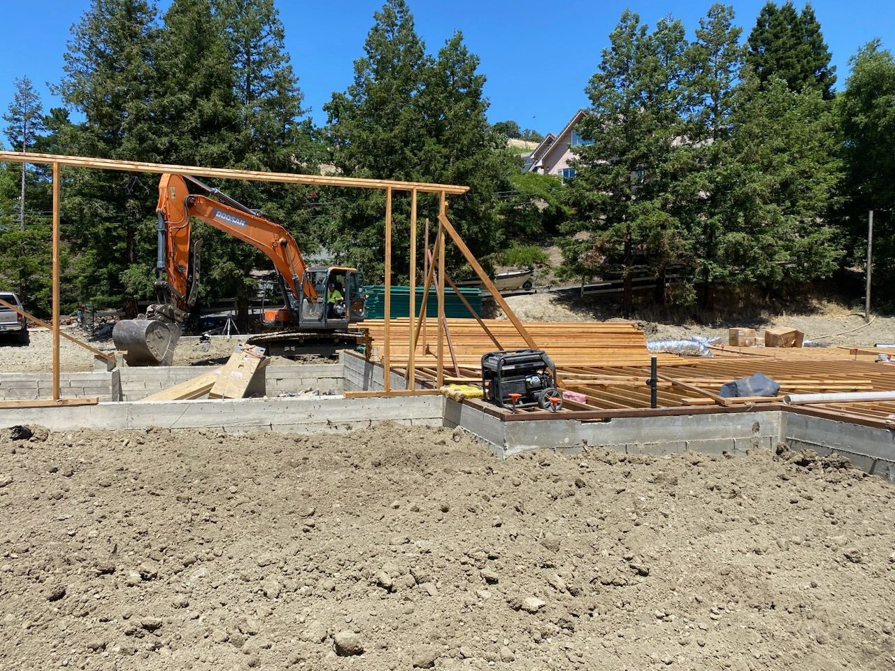 Excavator on a Construction Site | Walnut Creek, CA | B&B Excavation