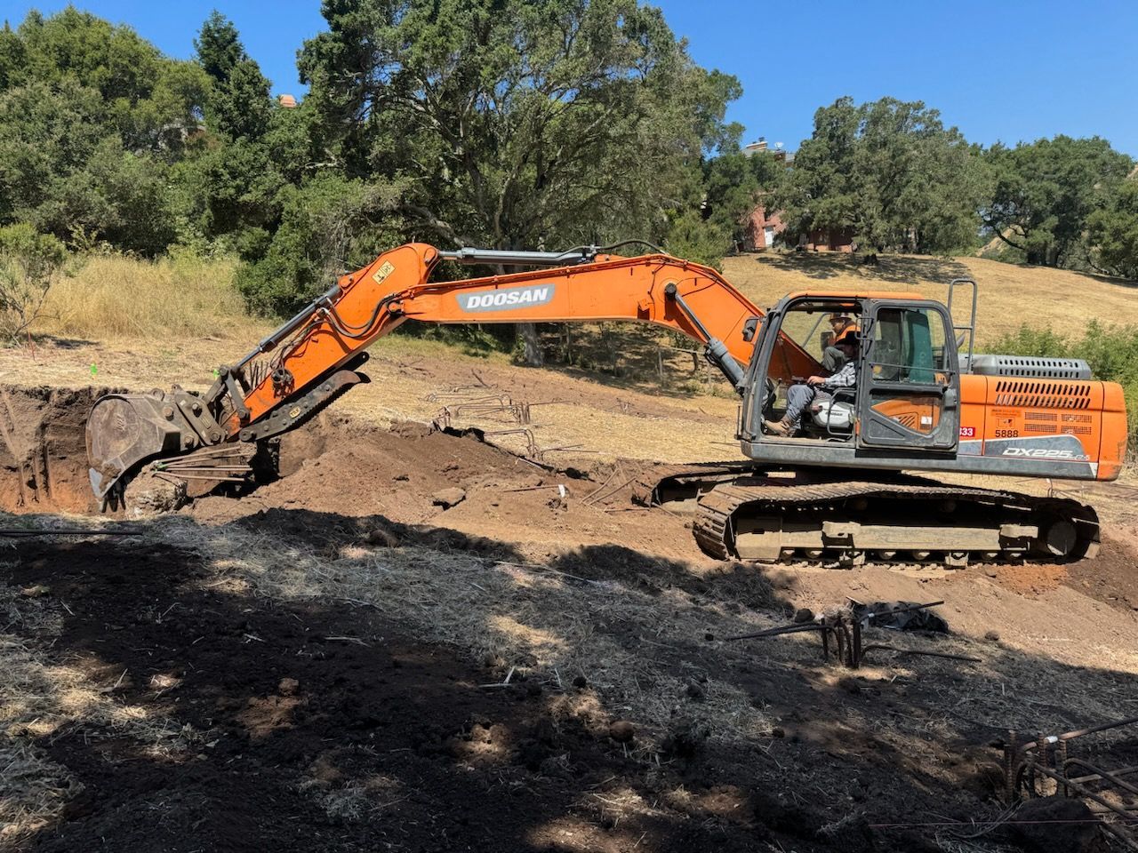 Orange Excavator | Walnut Creek, CA | B&B Excavation