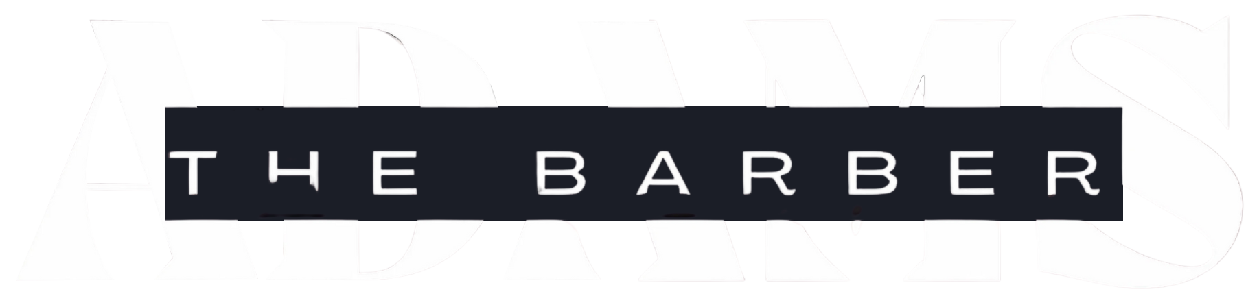 A logo for a barber shop called the barber