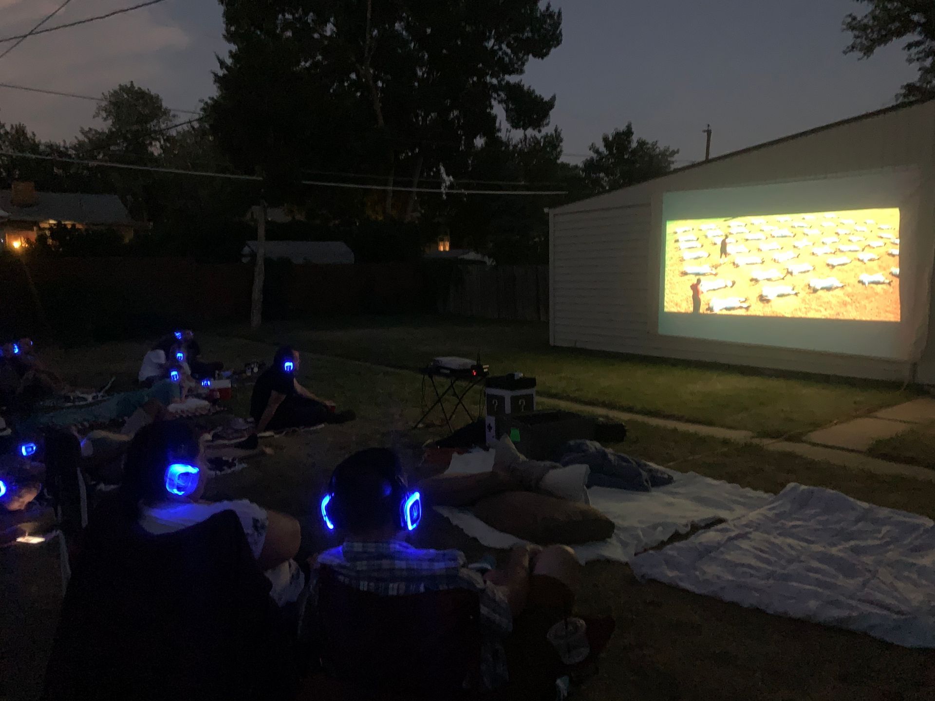 Silent disco movie night