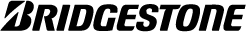 Bridgestone logo in black italic text with a red curved accent on a white background