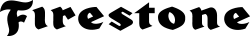 Black Firestone logo text on a white background