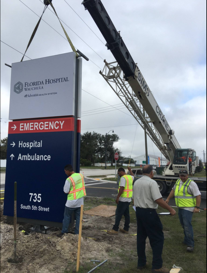 Sign installation - Haven, FL - Gulf State Signs