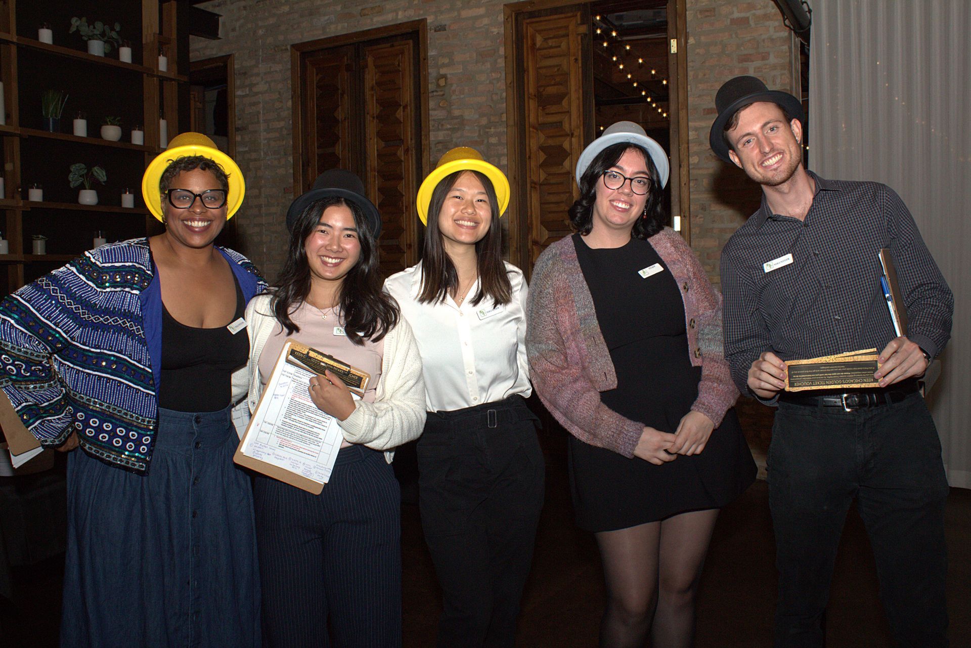 A group of KEENFest volunteers prepare to sell raffle tickets