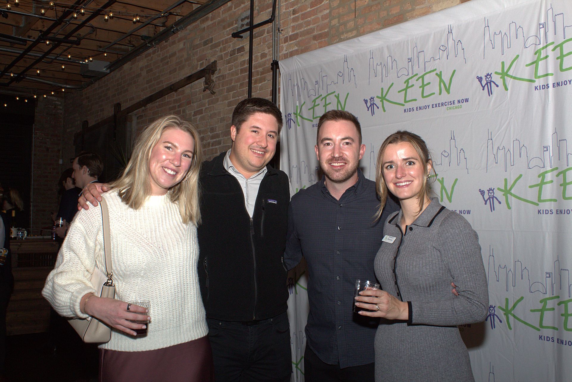 Four KEENFest guests pose together