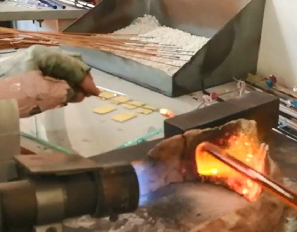 lavorazione perle di Murano