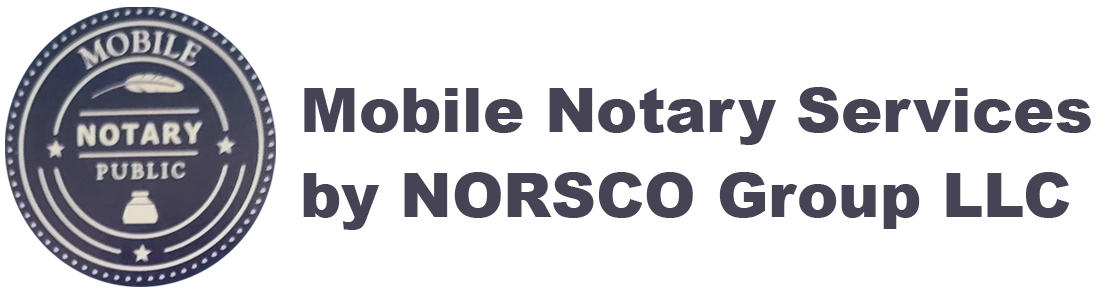 Mobile Notary Services by Norsco Group LLC Logo