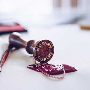 Notary public wax stamp