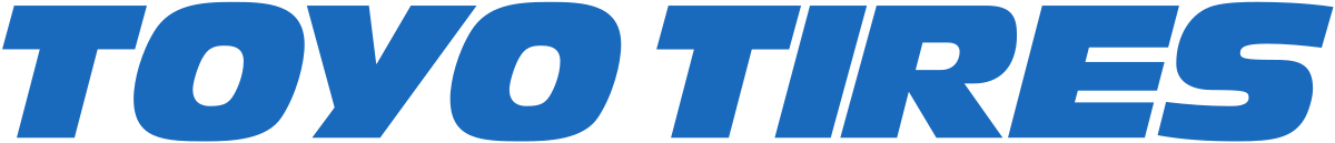 A blue toyo tires logo on a white background