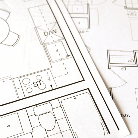 Blueprint Floor Plan In Paper