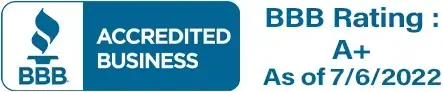 Bbb rating accredited business as of 7/6/2022