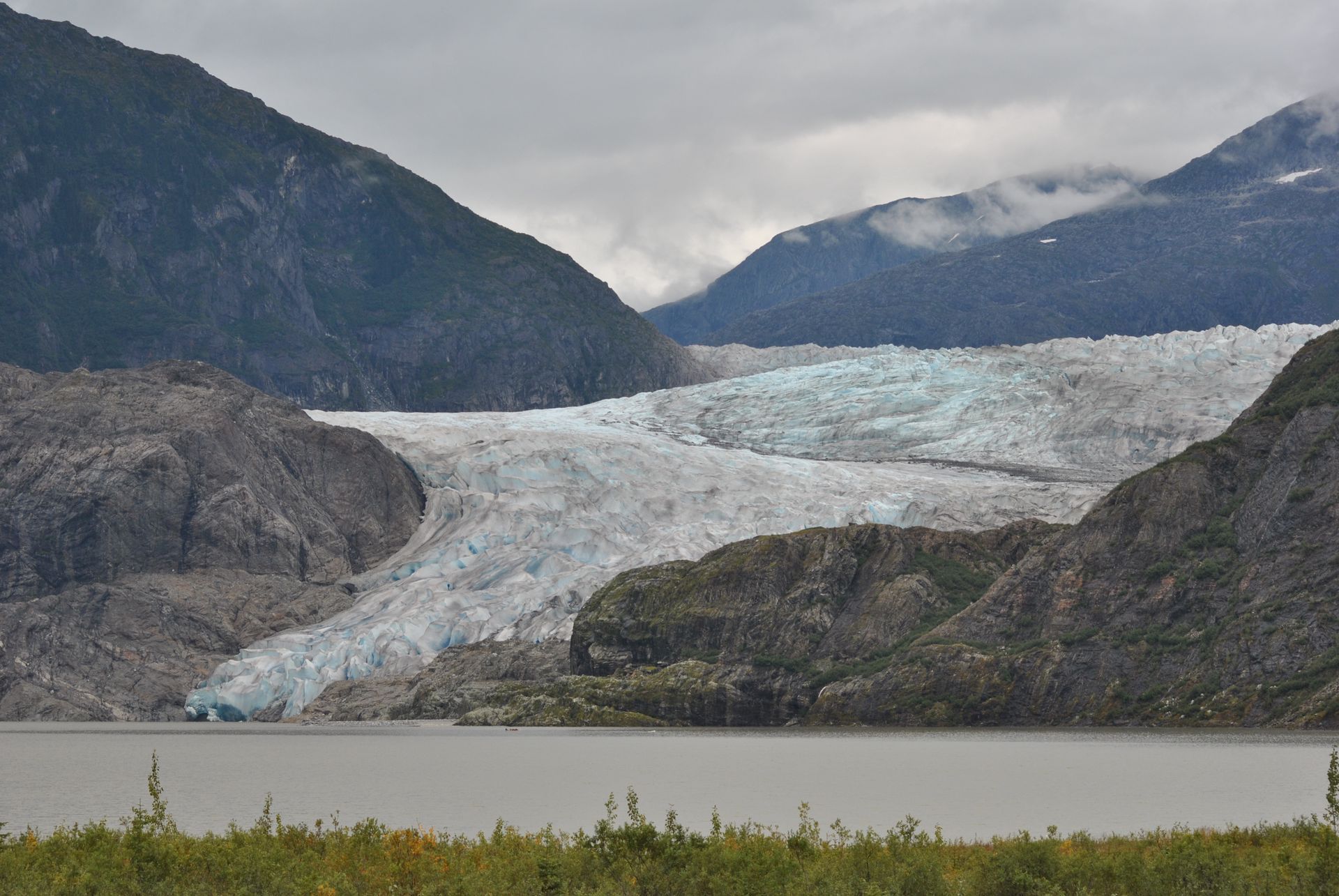 Glacier from Holland America ship in Alaska