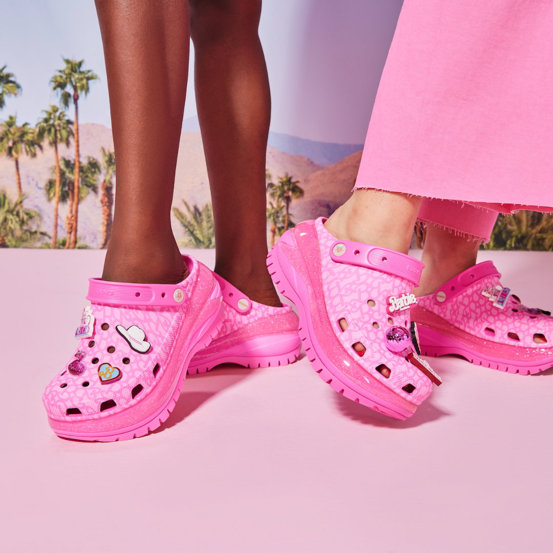 Barbie Crocs for ecommerce on social media