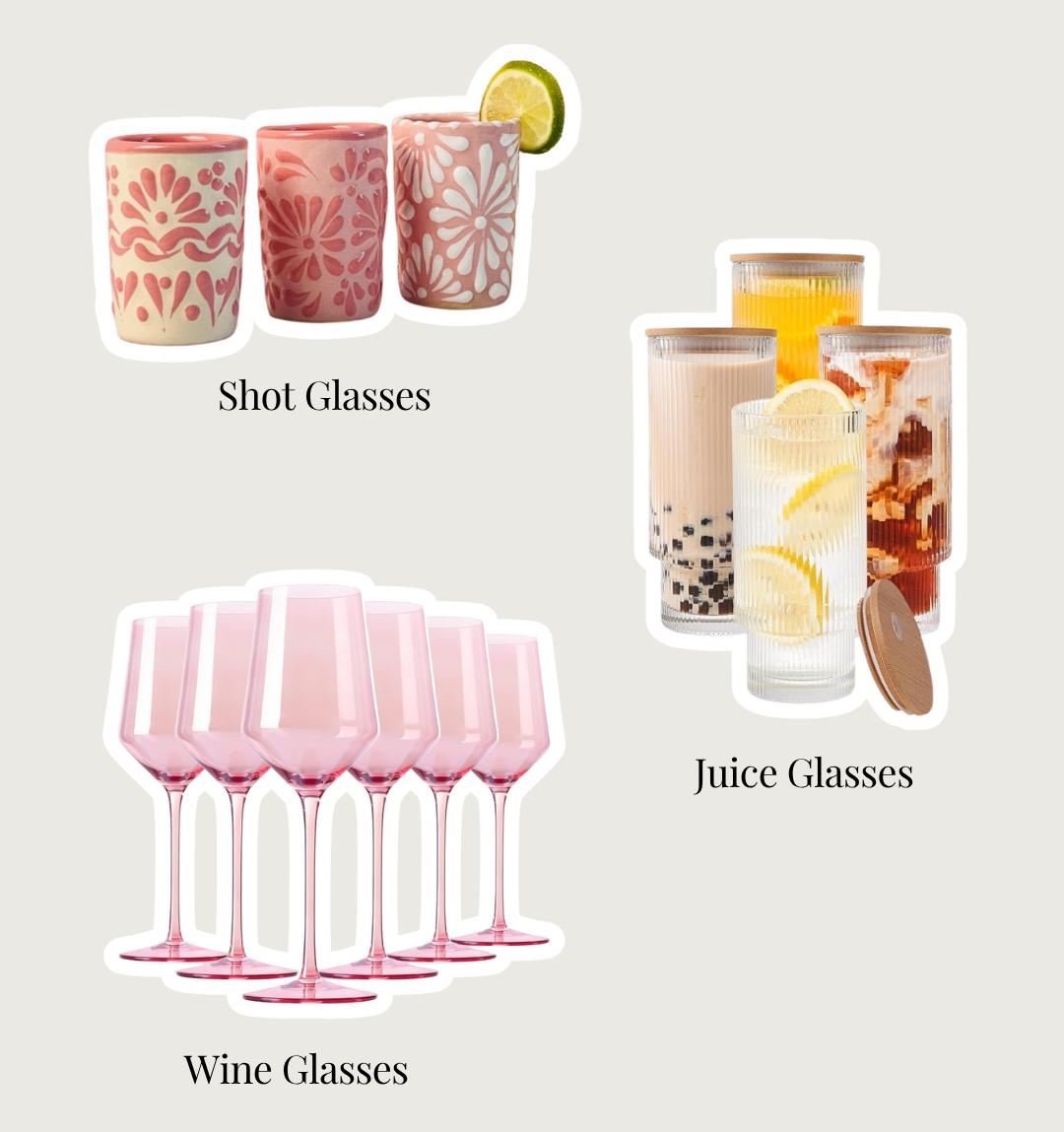 Photo of glassware items that are Social Media Managers' favourites for fall