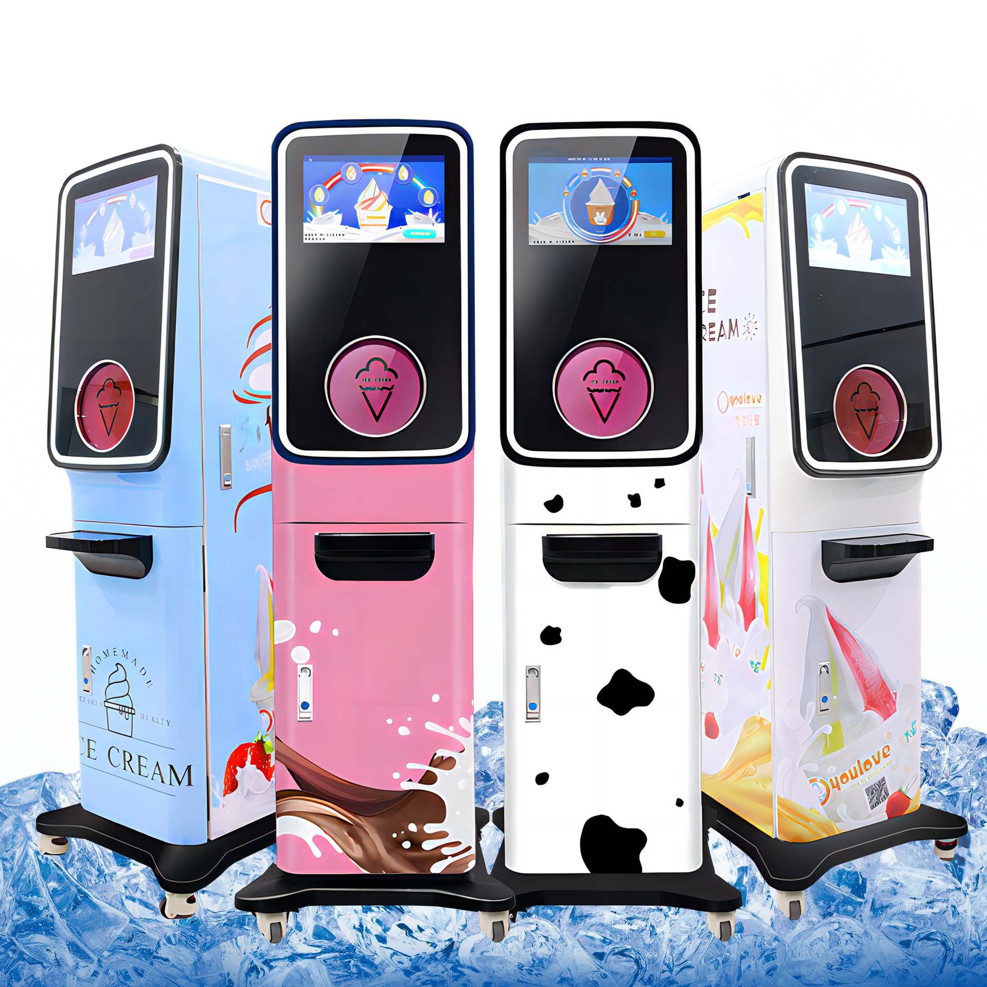 Mini-Softeisautomaten/ Mini Frozen Yogurt automat