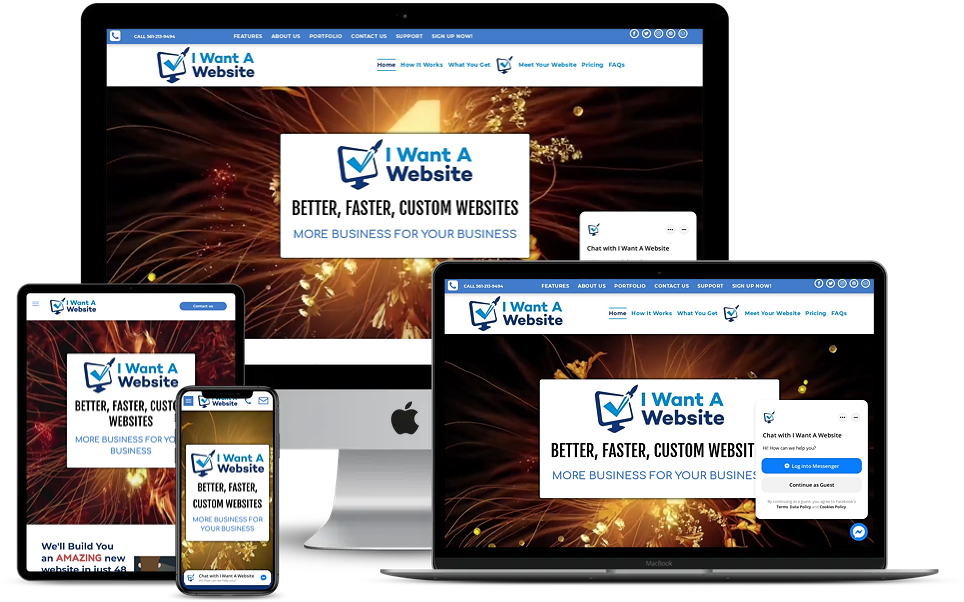 I Want A Website - Small Business Website Builder