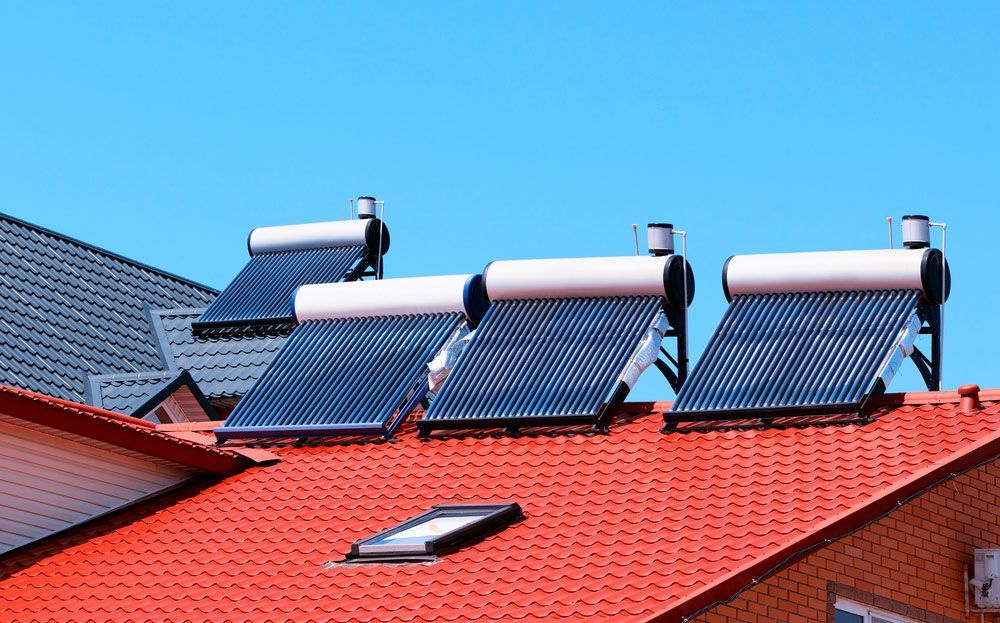 Solar Hot Water Systems On The Roof — Brett Negus Plumbing In Oakhurst QLD