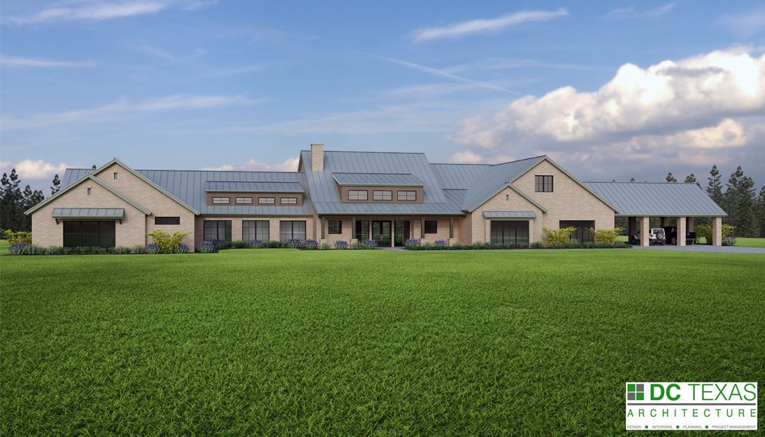 A blueprint of a screened porch and a great room.