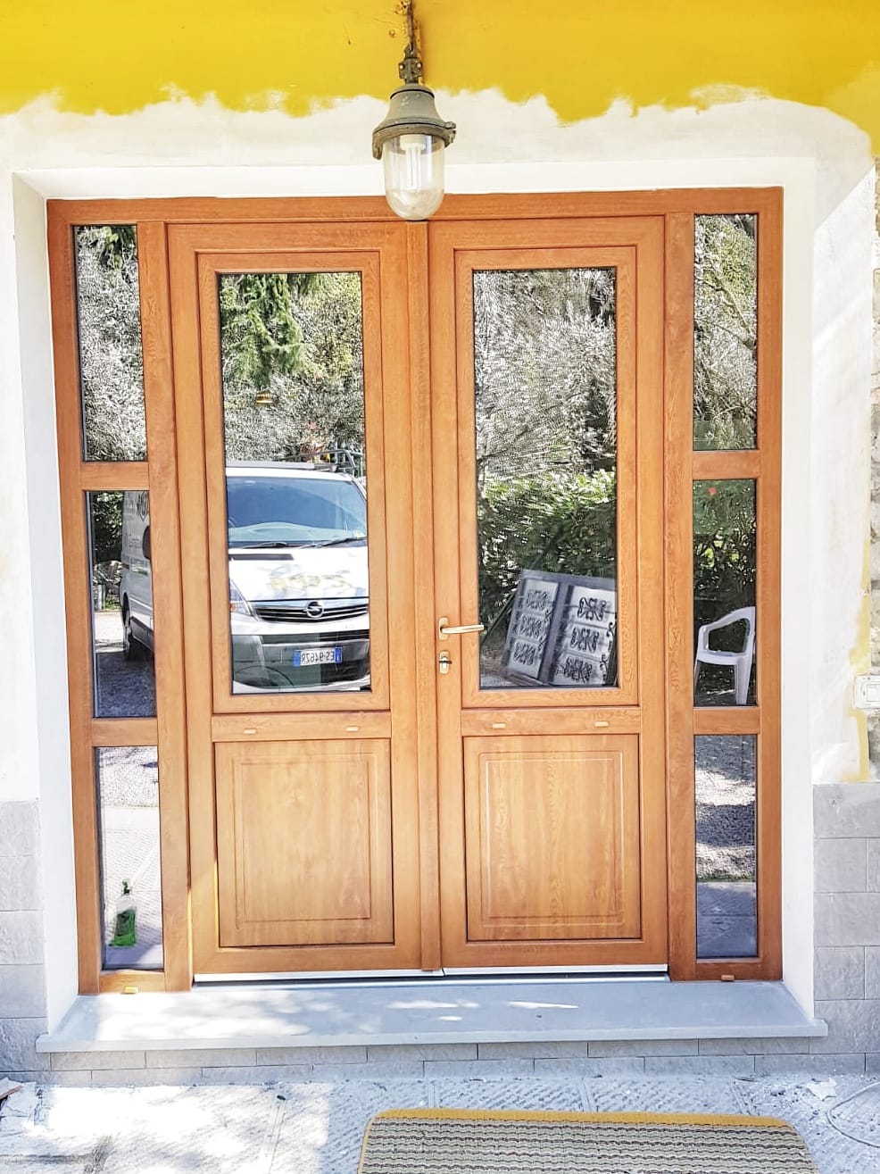 porta vetrata in legno 2