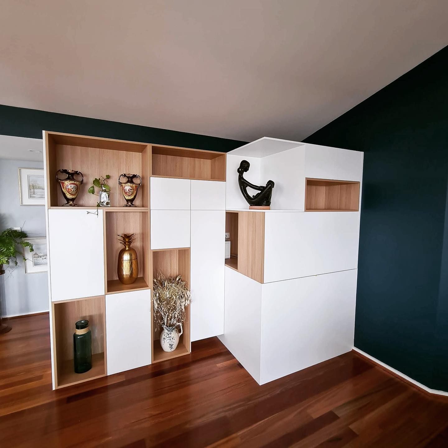 Lounge Custom Cabinetry with Design Pieces — Infinity Kitchens & Cabinets in Alstonville, NSW