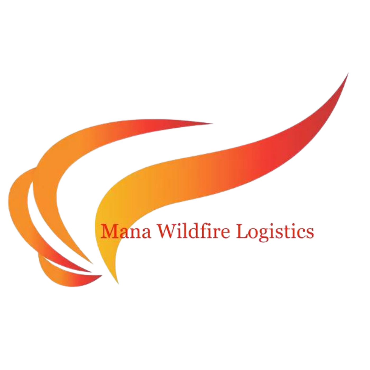 A logo for mana wildfire logistics is shown