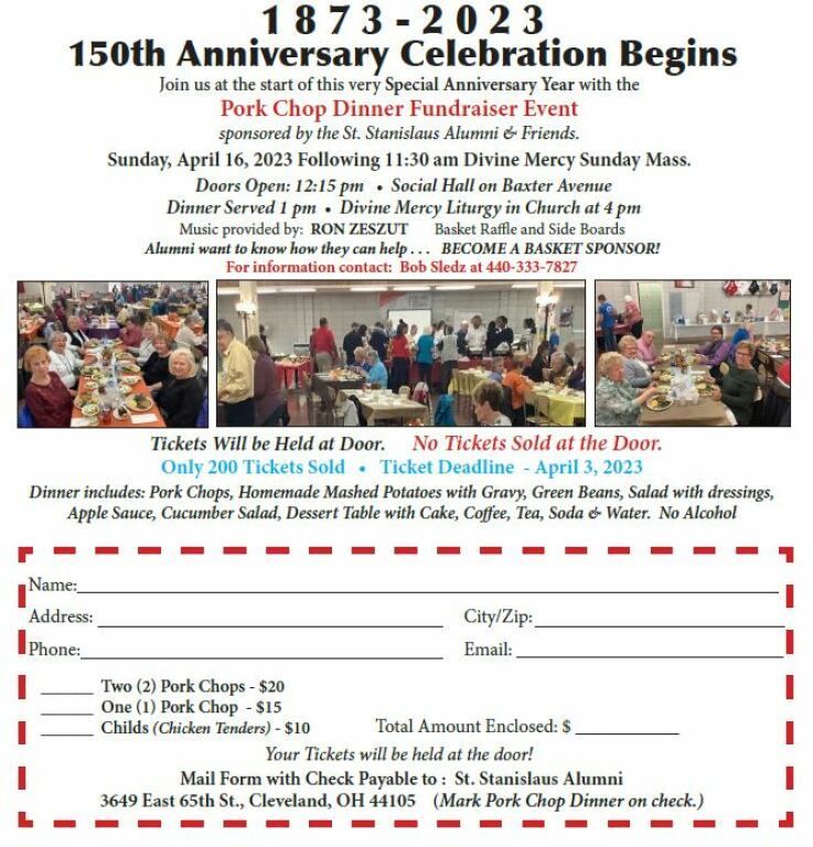 2023 Spring Pork Chop Dinner