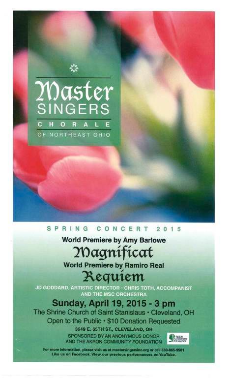 Master Singers Concert Poster