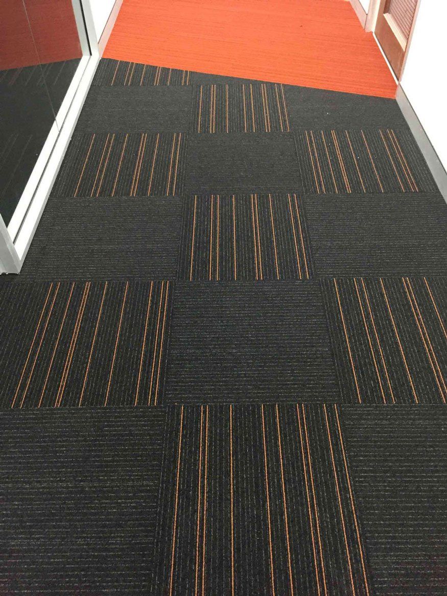 orange modern floor design