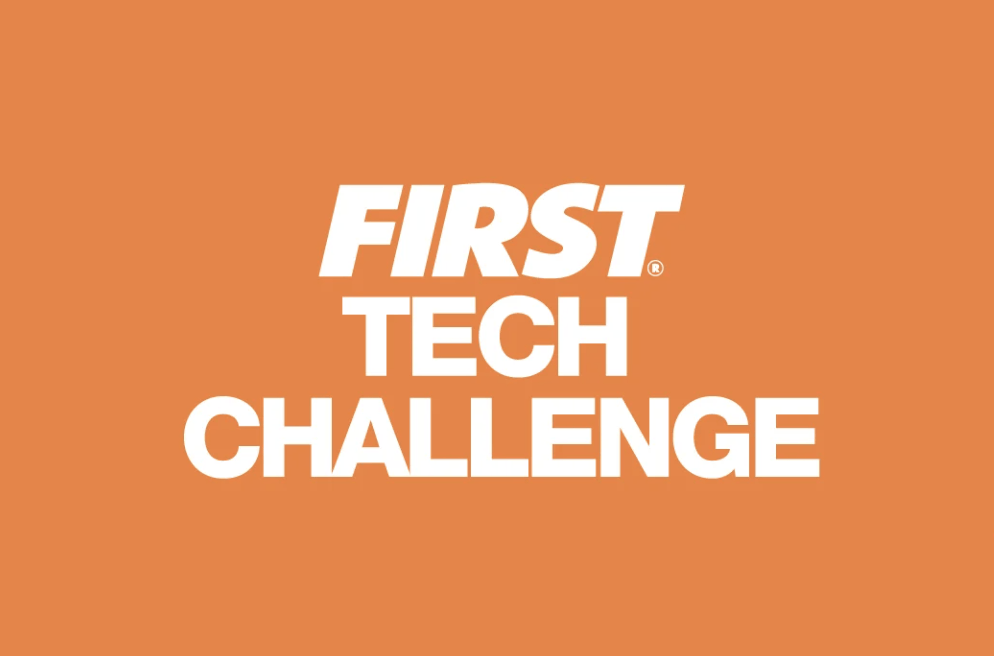 The first tech challenge logo is on an orange background.