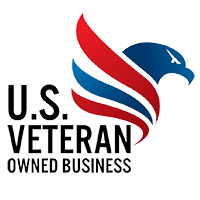 A logo for a u.s. veteran owned business