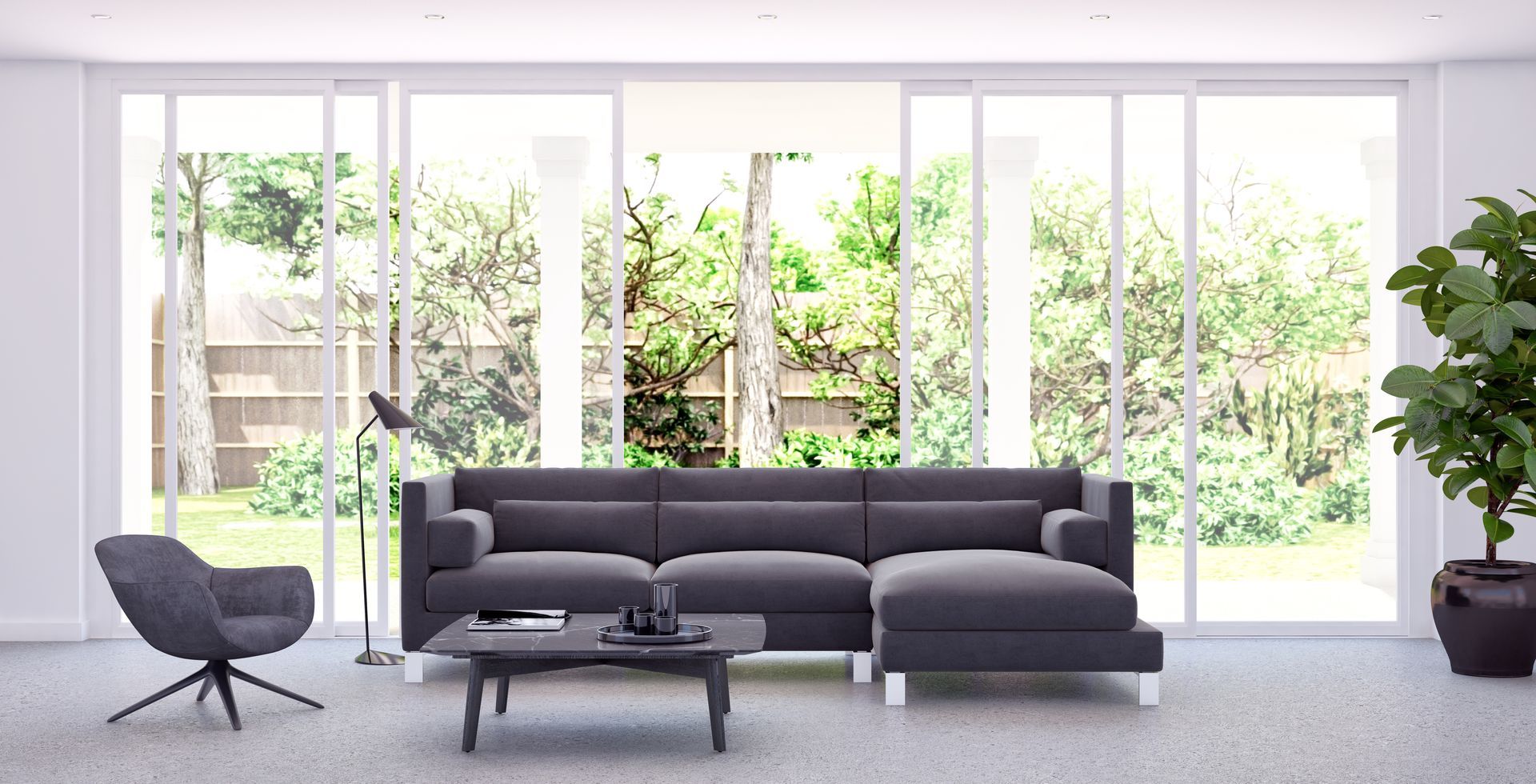 porte finestre scorrevoli in PVC