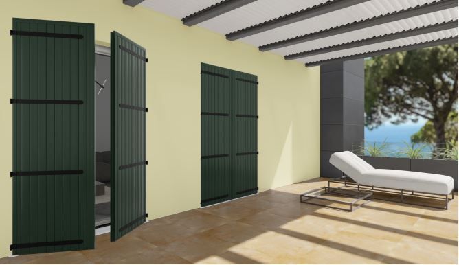 renderin scuro PVC in versione verde