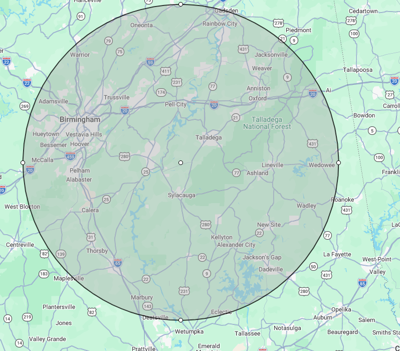 Shanks Concrete Coatings Service Areas