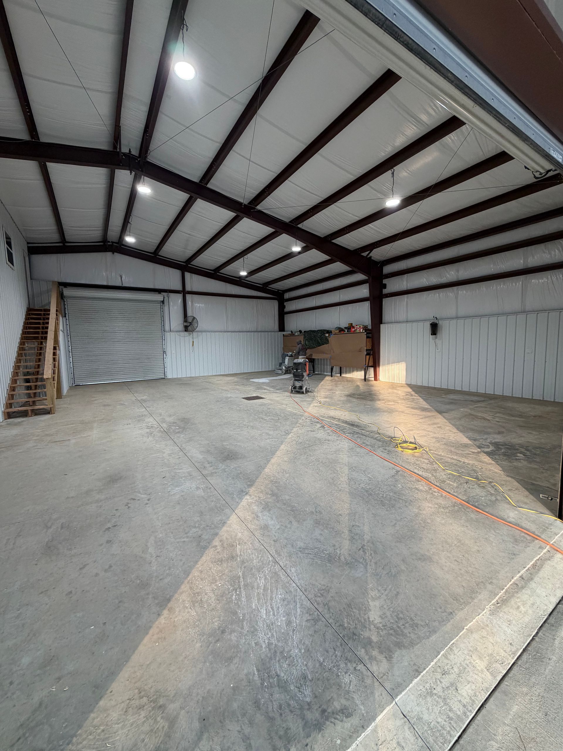 Sealed concrete before